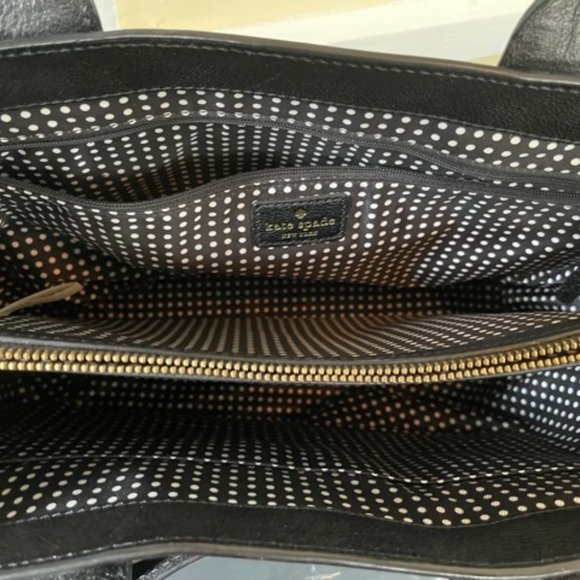 Structured Black Leather Kate Spade New York Handbag - Picture 8 of 10